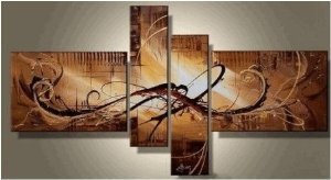 Colorful Abstract Painting Decoration Unstretch