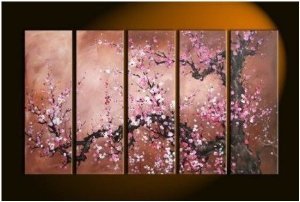 Blooming Blossom Painting Decoration Unstretch