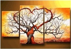 Modern Painted Painting Decoration Unstretch