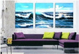 Pacific Abstract Painting Decoration Unstretch