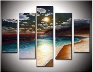 Painted Abstract Painting Decoration Stretched