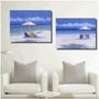 Seashore Painted Painting Decoration Unstretch