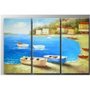 Seashore Abstract Painting Decoration Unstretch