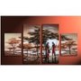 African Abstract Painting Decoration Unstretch