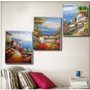 Mediterranean Painted Painting Decoration Unstretch
