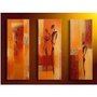 Abstract Figures Painting Decoration Unstretch