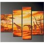 African Grassland Painting Decoration Unstretch